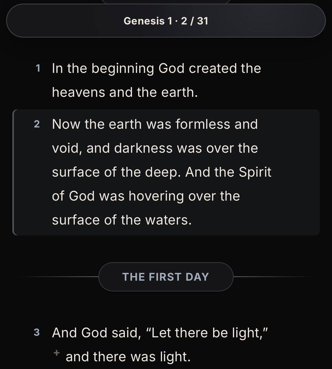 Focused Word Scroll Mode Screenshot